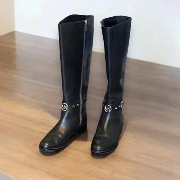 Michael Kors Black Leather Boots